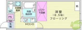 メゾンエスポワール希望【1階】の間取り