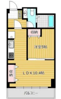 ヴィラ茶町通り【5階】の間取り