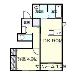 ファレノプシス(八斗島町)【1階】の間取り