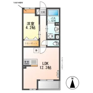 SkyFuente【3階】の間取り