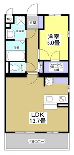 ブリアージュ早出【2階】の間取り