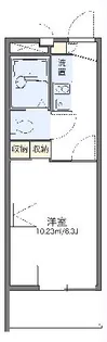 レオパレスドミール【2階】の間取り
