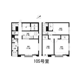 仮)パストラーレ菊水元町6-4【1階】の間取り