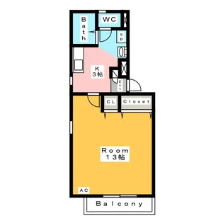 グランマリエ【3階】の間取り