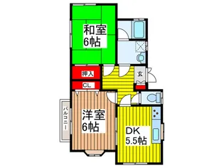 カトレアコ-ポ【2階】の間取り