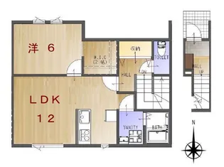 マーディラス郷花【2階】の間取り