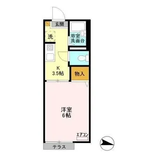クレール A/B【1階】の間取り