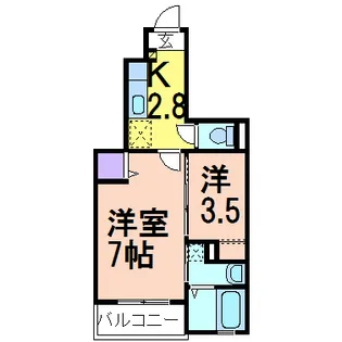 アザレア・ルパレ【1階】の間取り