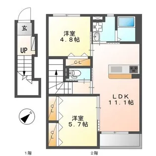 VIEW TERRACE T【2階】の間取り