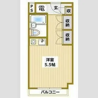 アミティ衣笠【2階】の間取り