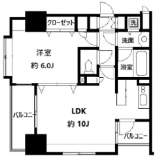 モナーク新中野ステーションプラザ【8階】の間取り