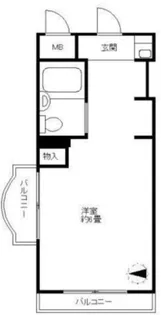 エヴェナール落合【2階】の間取り