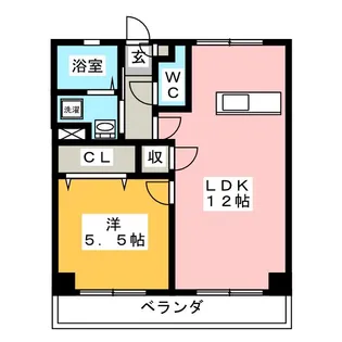 メゾン阿曽【4階】の間取り