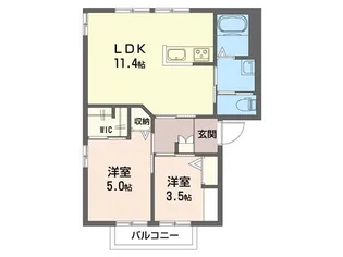 メゾン長島 E【1階】の間取り