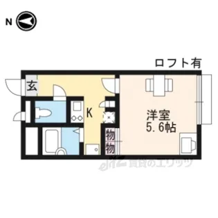 レオパレス南小路【1階】の間取り