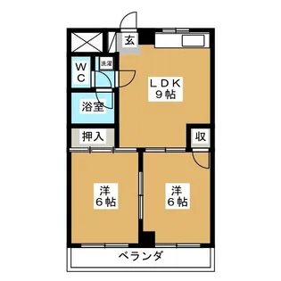 北八マンション【3階】の間取り