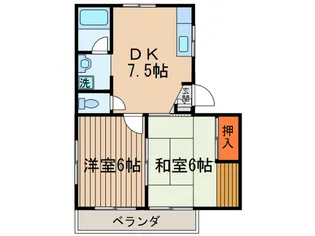 メゾンレザンス【2階】の間取り