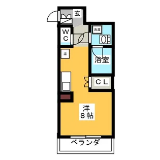 サン・エターナル亀城【5階】の間取り