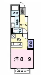 アスアラルース【1階】の間取り