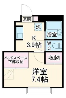 MIRAIE松原【1階】の間取り