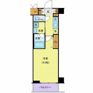 TATSUMIスカイガーデンテラス【5階】の間取り