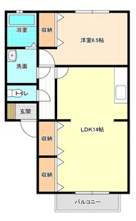 リバーサイド陣の内D【1階】の間取り