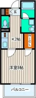 ヴィアーレ勾当台II【2階】の間取り