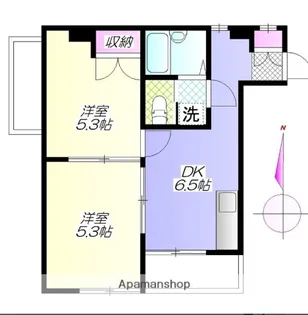 冨士ビル【4階】の間取り