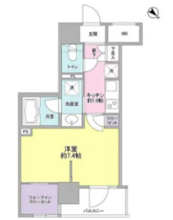 ルメイユ横浜関内【4階】の間取り