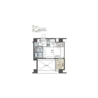 ラグゼナ横浜鶴見II【11階】の間取り