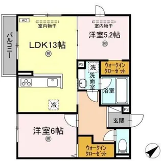 ワイズ古市【2階】の間取り