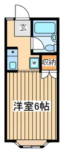 サンハイツ森野【2階】の間取り