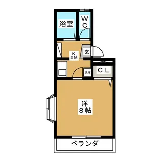 ゼファーマンション【2階】の間取り
