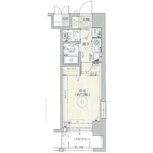 エステムコート博多駅前IIセグティス【6階】の間取り