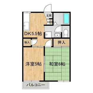 フローラルハイツ【1階】の間取り
