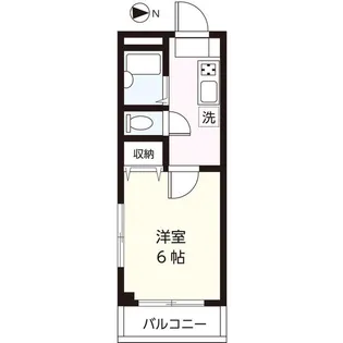 中道ハイツ【3階】の間取り