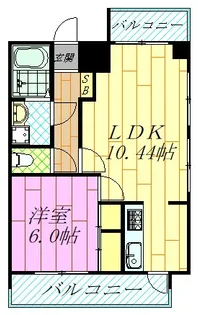 工芸館きうち2【8階】の間取り