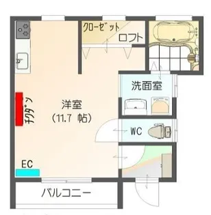 パンダハイツ【1階】の間取り