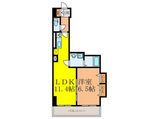 アルンドーインディカ茨木【5階】の間取り