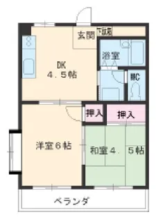 ホーメスト桜木【3階】の間取り