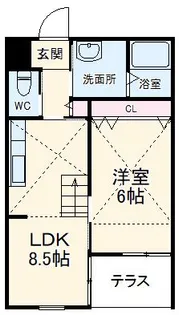 ヴィヴァクアトロ【2階】の間取り