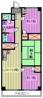ルクソル浦和【5階】の間取り