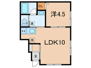フルールハイム播磨町【1階】の間取り