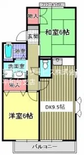 ドリームハウスB【2階】の間取り