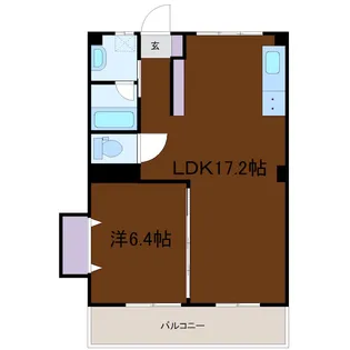 コウエイビル【4階】の間取り
