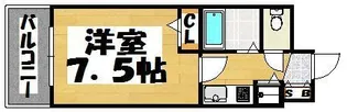 エルピス高宮駅前【8階】の間取り