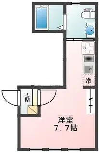 Glanffice川崎【2階】の間取り