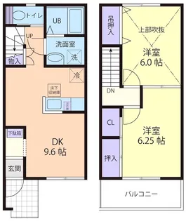 グラシア Bの間取り