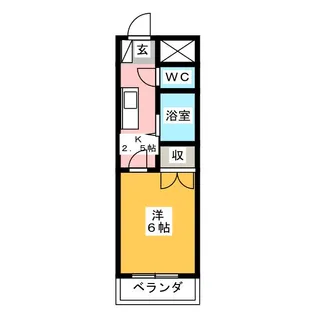 ヒルズLR【4階】の間取り