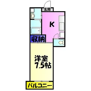 第8横土ビル【3階】の間取り